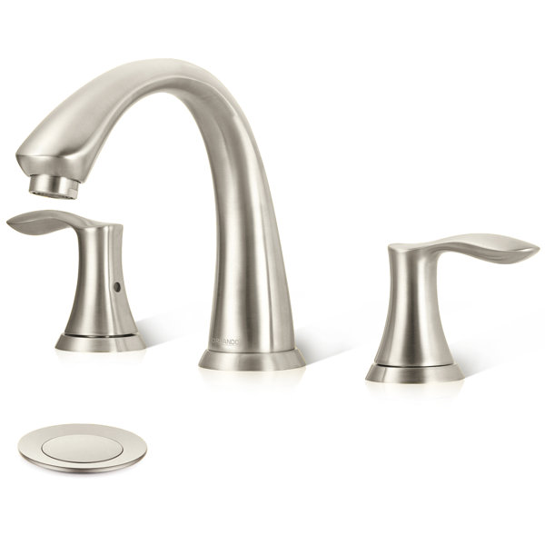 ORLANDO Widespread Faucet Bathroom Faucet with Drain Assembly Wayfair
